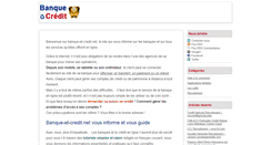 Desktop Screenshot of banque-et-credit.net